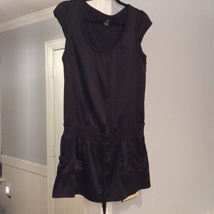 G by Guess short black dress with pockets